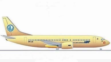 zloty boeing 737 LOTu