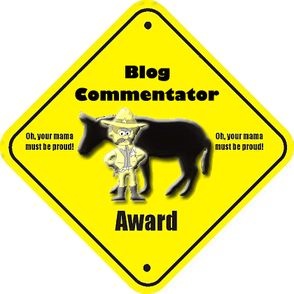 Blog commentator award