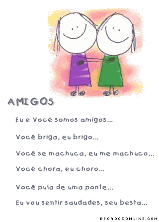 Recado Para Orkut - Amizade Engracada