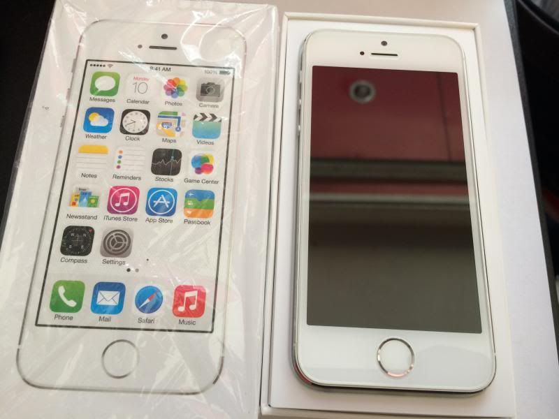 iPhone 5S Sliver 16GB FullBox Leng Keng !!!
