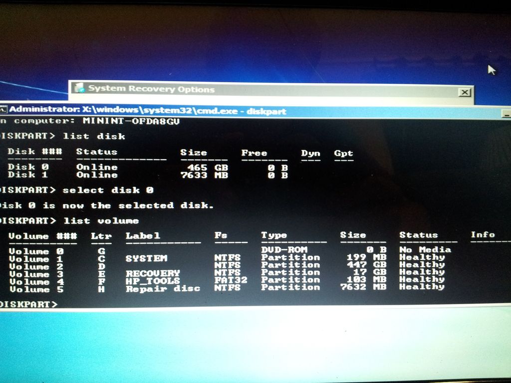 Windows 7 black screen with cursor after startup, no safe mode Windows 7