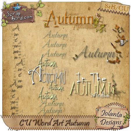 CU Word Art Autumn