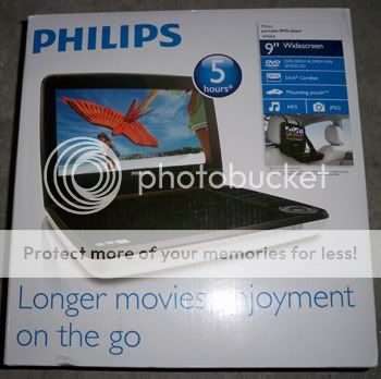 philips pd9000 portable dvd player 9 screen new sealed in retail box