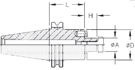 HPI Pioneer CAT40 1x2.00 Shell Mill Holder 20K RPM  