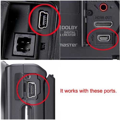 AV A//V TV USB Data SYNC Works with Sony HDR-UX1 HDR-UX3//v HDR-UX5//v//e HDR-HC7//v